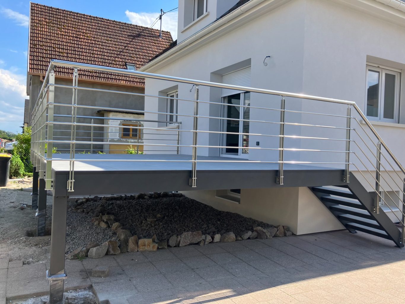 Garde corps en aluminium anodisé
